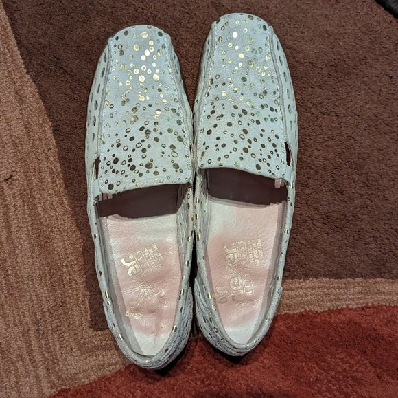 Reiker Italian Leather Metallic Slip-on Unisex - Picture 2 of 10